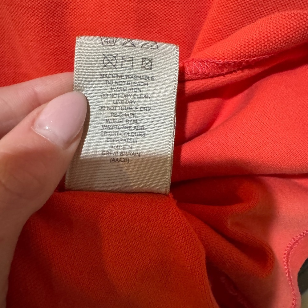 Burberry London Red Sleeveless Polo Dress - Picture 4 of 6